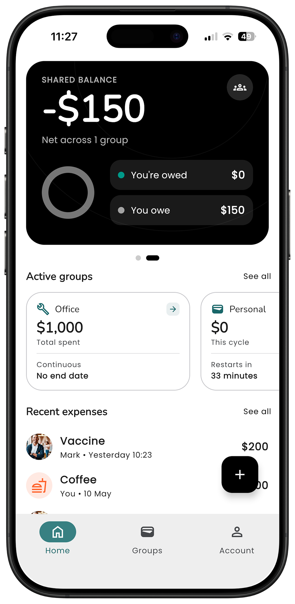 Roonda app on iPhone